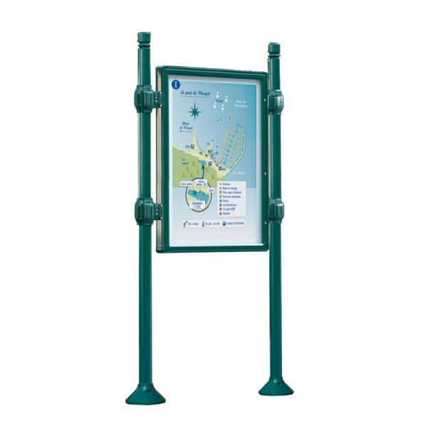 Stein HGS Schaukasten -Trend-, Mit Titelleiste/2700 mm, 1200 x 800 mm, RAL 9010 reinweiß, 22361-08