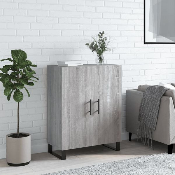 vidaXL Sideboard Grau Sonoma 69,5x34x90 cm Holzwerkstoff, 827754