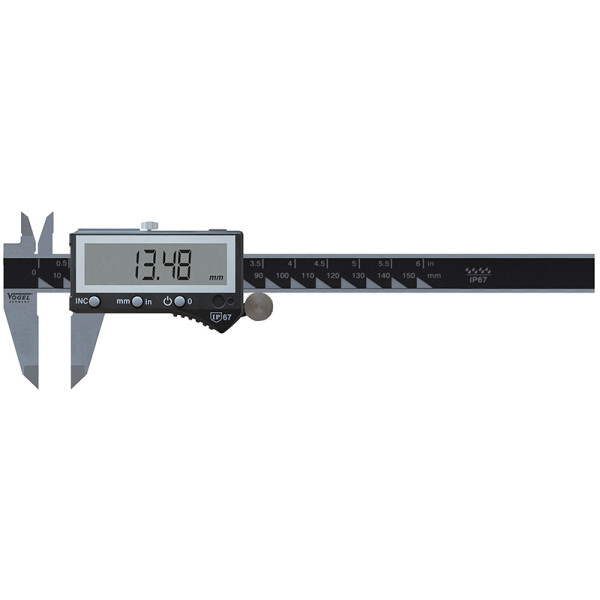 Vogel Germany „Absolut“ Elektronischer Digital-Messschieber, IP67, 150 mm / 6 inch, 202420-2