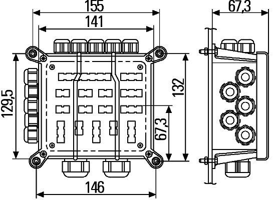 HELLA Verbindungs-/Verteilerstück, ADR/GGVS, 8JE 340 151-001