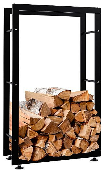 CLP Kaminholzständer Keri V2 25x60x100 mm, schwarz, 151082101