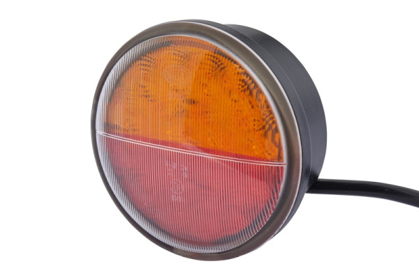 HELLA Heckleuchte, 83mm, LED, 24/12V, geschraubt, Lichtscheibenfarbe: rot, Kabel: 2500mm, Stecker: offene Kabelenden, rechts/links, 2SD 959 010-201