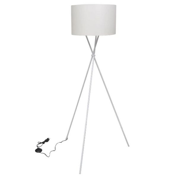 vidaXL Stehlampe mit Ständer Weiß 139 cm Abmessung, 275409