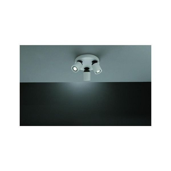 BÖHMER LED-Anbauleuchte 21W schwarz/weiß mit GU10 IP20 Ø210mm 42528, 103574