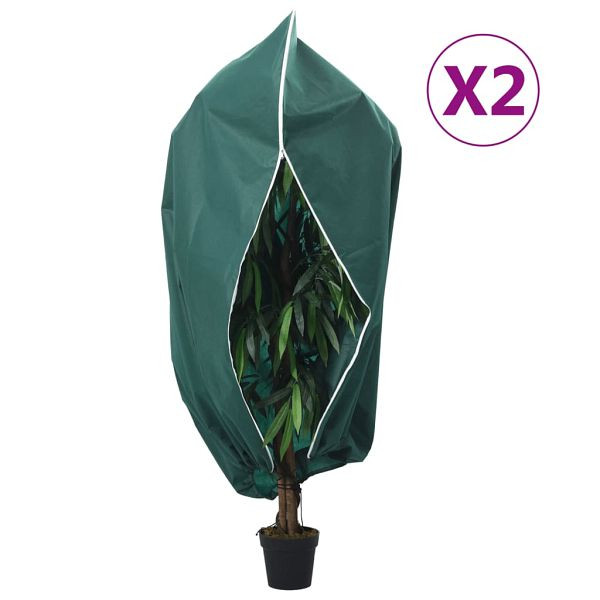 vidaXL Wintervlies mit Reißverschluss 2 Stk. 70 g/m² 3,14x2,5 m, 3203542