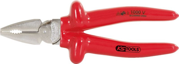 KS Tools 1000V Kraft-Kombinationszange, 185mm, 117.1275