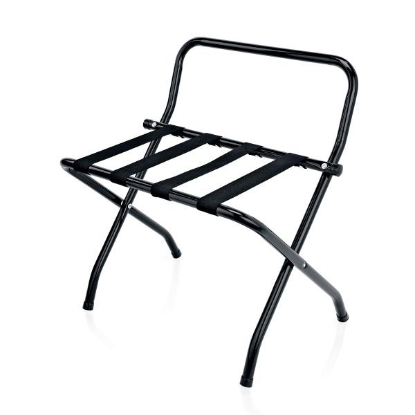 WAS Gepäckablage mit Wandschutz, 61 x 56 x 65 cm, schwarz, pulverbeschichteter Stahl, 1632001