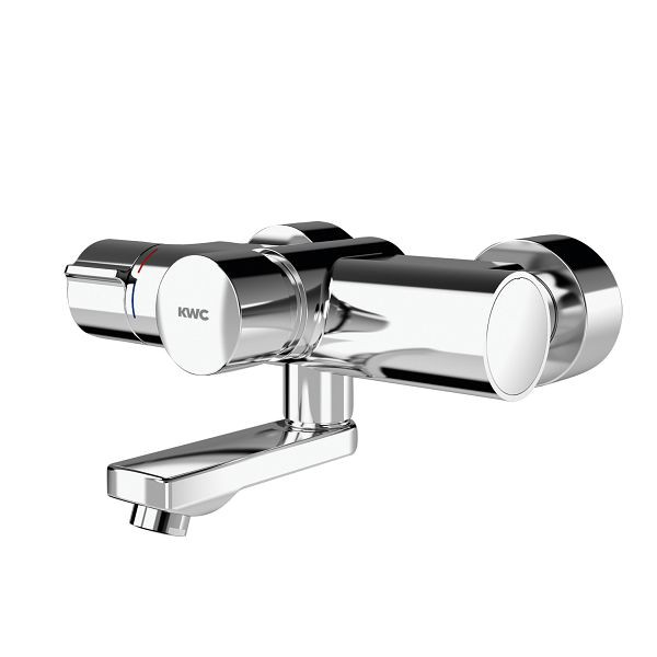 KWC Wandbatterie, F5, hydraulisch, Thermostat, Schwenkauslauf, 195 mm, 2030032963