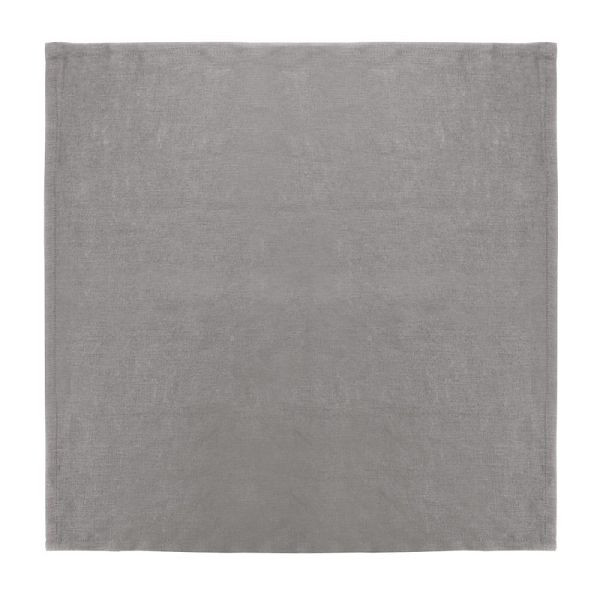 Olympia Leinen Tischserviette Grau 400x400mm (12 Stück), FW698