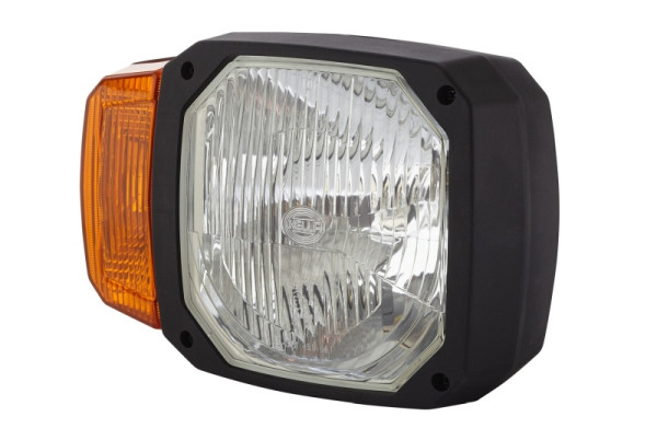 HELLA Halogen-Hauptscheinwerfer, 12V, Einbau, ECE R112.01/E9 16338/AIS-012, gelb, rechts, Rechtsverkehr, waagerecht 1EA 328 450-021