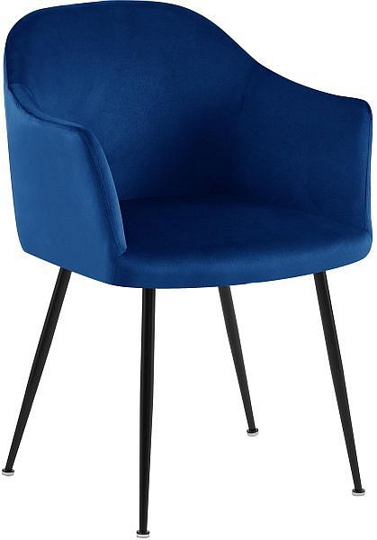 CLP Esszimmerstuhl Jaysie Samt, dunkelblau, 325806