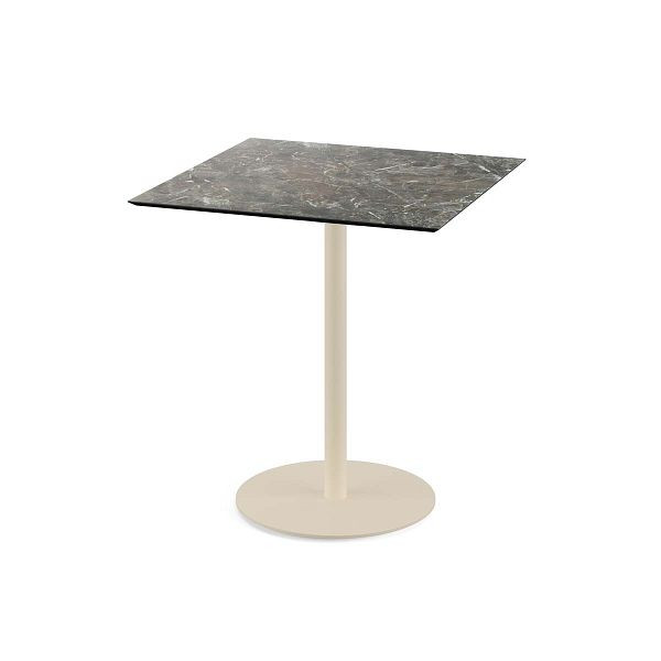 Feros Urban Terrassentisch Sand gestell + Galaxy Marble HPL 70x70 cm, 130031577