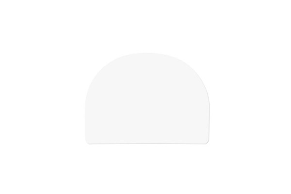 Schneider Teigschaber flexibel, Größe: 120 x 88 mm, LDPE weiß, 227244