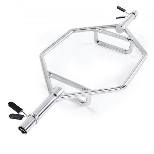 VEVOR Trap Bar Hexagon Hantelstange 50 mm, 360 kg, für Kniebeugen, Kreuzheben, Schulterdrücken, Silber, LJYLGYSYTS802L6VJ001V0