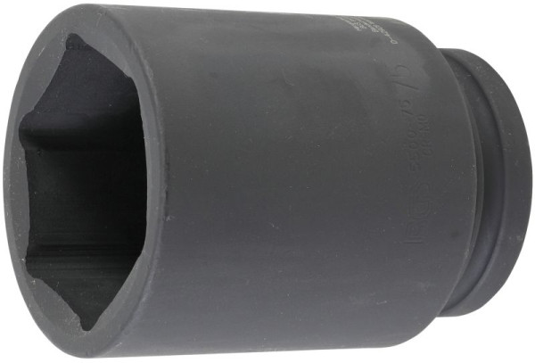 BGS Kraft-Steckschlüssel-Einsatz Sechskant, tief, Antrieb Innenvierkant 25 mm (1"), SW 75 mm, 5500-75