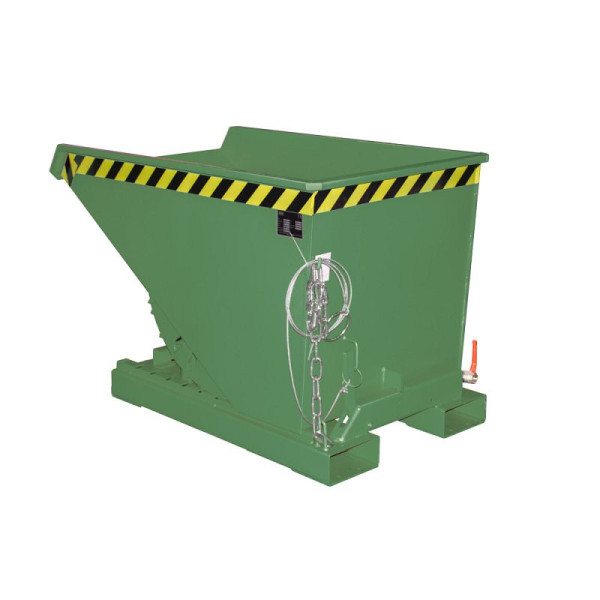 STEIN HGS Späne-Kippbehälter EXPO-E, RAL 6011 resedagrün, 0.300 m³, 750 kg, 79398.0022