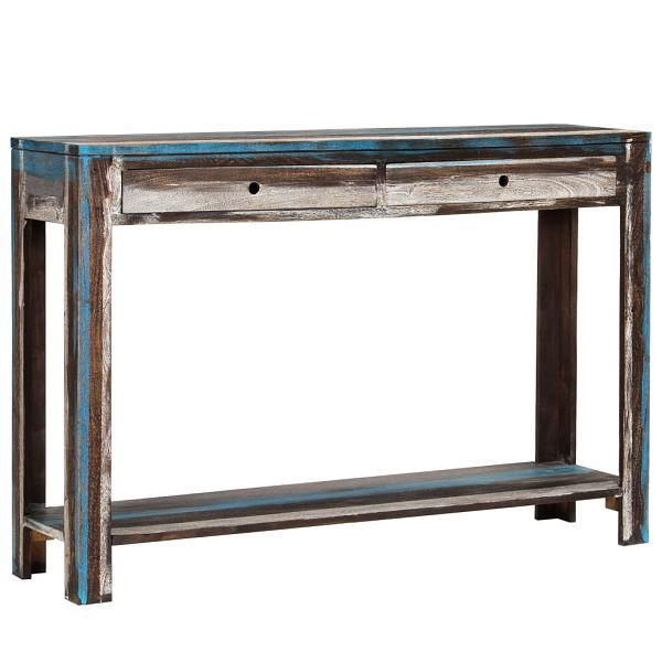 vidaXL Konsolentisch Massivholz Vintage 118 x 30 x 80 cm, 244962