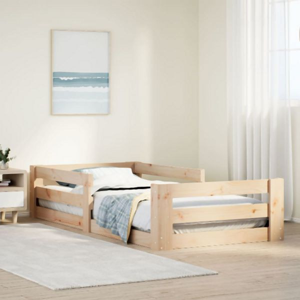 vidaXL Massivholzbett ohne Matratze 70x140 cm Kiefernholz, 855687