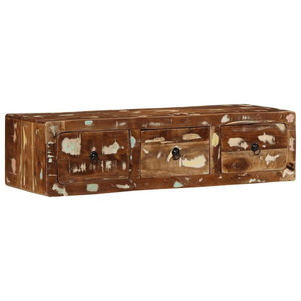 vidaXL TV-Wandschrank 100x32x25 cm Altholz Massivholz, 4104528