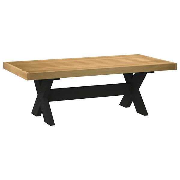 vidaXL Couchtisch NOAIN X-förmige Beine 120x60x40 cm Massivholz Kiefer, 4100034