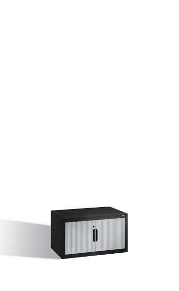 C+P Rollladenschrank Omnispace, H450xB800xT420mm, Farbe: Schwarzgrau / Lichtgrau, Griffmulde, 3261-00 S10008