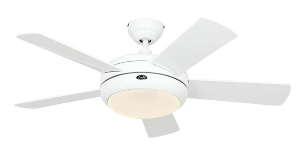 CasaFan Deckenventilator Titanium 105 Lack weiß-Lack weiß glänzend mit Fernbedienung, 9510561
