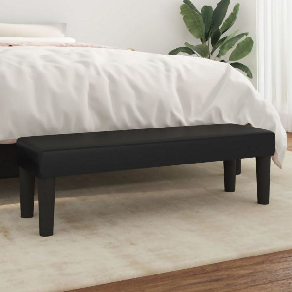 vidaXL Sitzbank Schwarz 100x30x30 cm Kunstleder, 346660