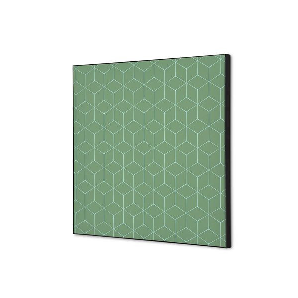Showdown Displays Spannstoff Wanddekoration SET 40 x 40 Hexagon Grün, TFR22W400-SET-I16