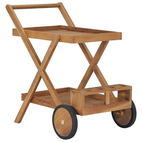 vidaXL Teewagen Massivholz Teak, 49425