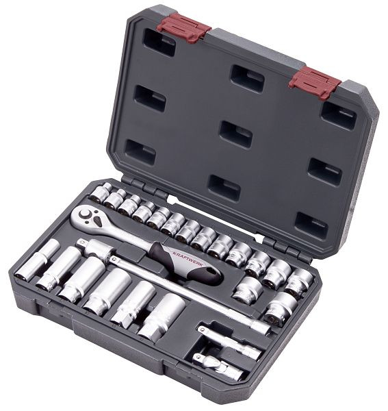 Kraftwerk Steckschlüssel-Satz, 3/8", 26-teilig, 204.102.100