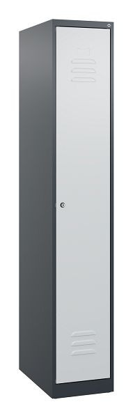 C+P Umkleidespind Classic PLUS, 1700x300x500mm, 7016/7035, Zylinderschloss, 0800007-10 S10018