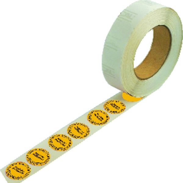 Schilder Klar Prüfplakette Nächster Prüftermin ab 24 gelb/schwarz Rolle mit 1.000 Stück, 30 mm Folie selbstklebend, 46/91.24