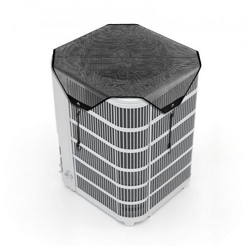 VEVOR Klimaanlagenabdeckung 810x810mm, PVC Netzabdeckung mit Haken, reißfest, für Außenbereich, alle Jahreszeiten, schwarz, SWYJLGSWLDDK8X6DC001V0