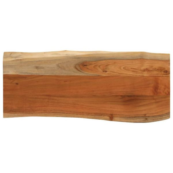 vidaXL Tischplatte 80x40x3,8 cm Rechteckig Massivholz Akazie Baumkante, 370634