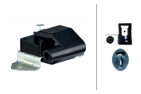 HELLA Zündspule, 12V, 2-polig, Verteilerzündspule, geschraubt, 5DA 358 168-641