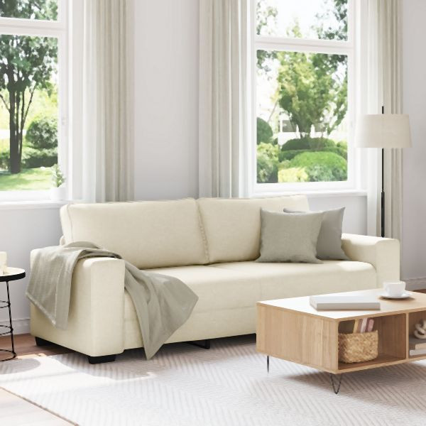 vidaXL 3-Sitzer-Sofa 180 cm Abmessung Leinen, 4105185, 8721158690944