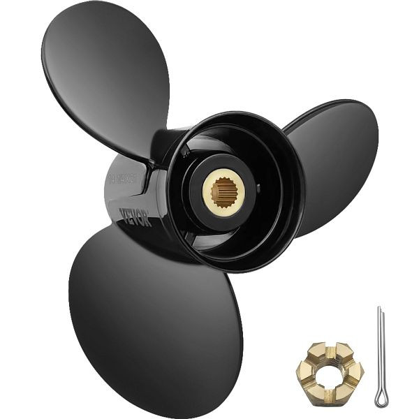 VEVOR 3817469 Außenbordpropeller Bootspropeller 3-Blatt 14 1/4 Durchmesser x 21" Teilung, CLXJH31414X21BJRRV0