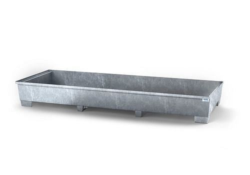 DENIOS Regalwanne classic-line aus verzinktem Stahl, für Regale mit Fachbreite 3300 mm, 273997