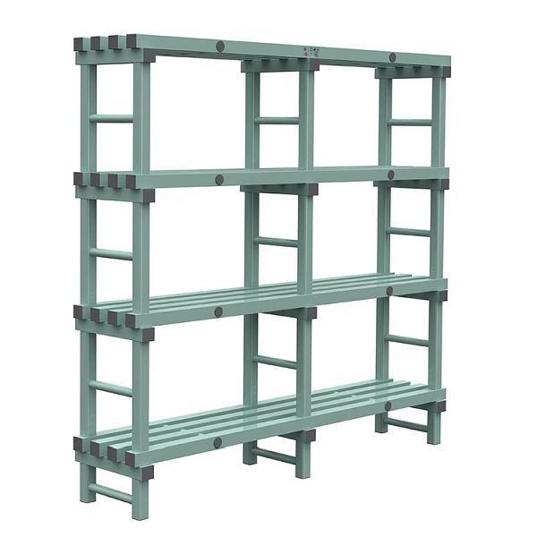 REA Euro-Regal 1800x400x1750mm, 4 Ständer mit 450mm Abstand, 308.143
