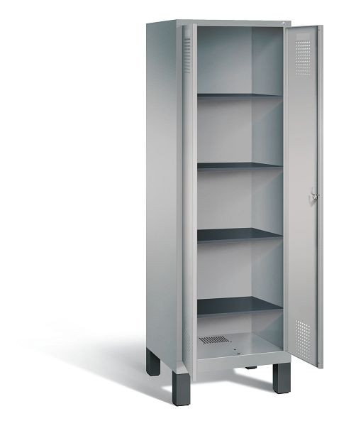 C+P Wäsche-Spind Evolo, H1850xB610xT500mm, Farbe: Weißaluminium, 48212-20b S10100