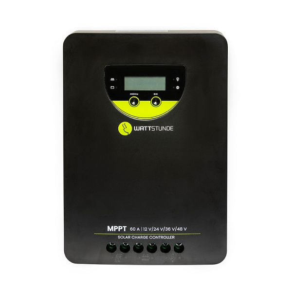 WATTSTUNDE 60A 140V MPPT Solar Laderegler WLR-BT 60.140 MPPT 12/24/36/48V, 300-10162