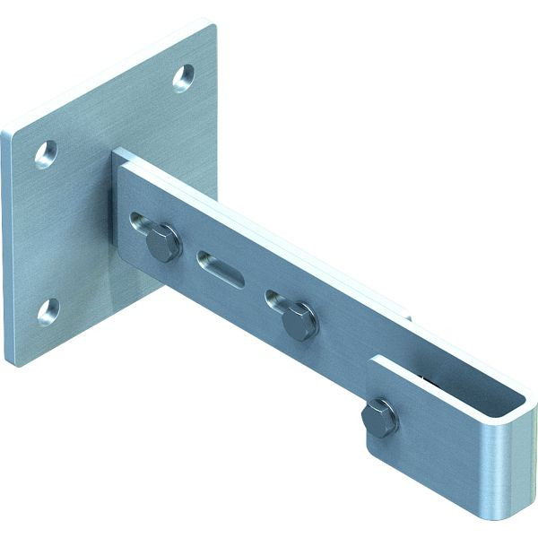 ZARGES Wandhalter verstellbar 275 - 375 mm, Stahl verzinkt, 43251
