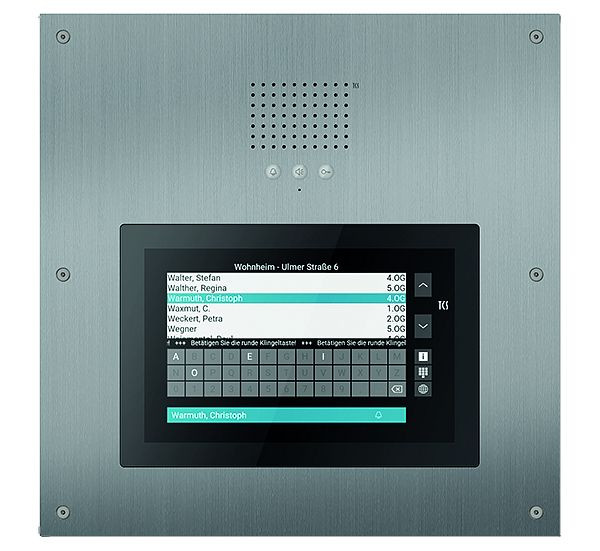 TCS Türkontrollsystem AD6 Audio Außenstation 12,1 Zoll Touchscreen UP waagerecht ES, ADU64000-0030