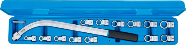 BGS Spannrollenschlüssel-Satz, Zwölfkant SW 12 - 19 mm / E-Profil SW E10 - E18, 15-teilig, 1312