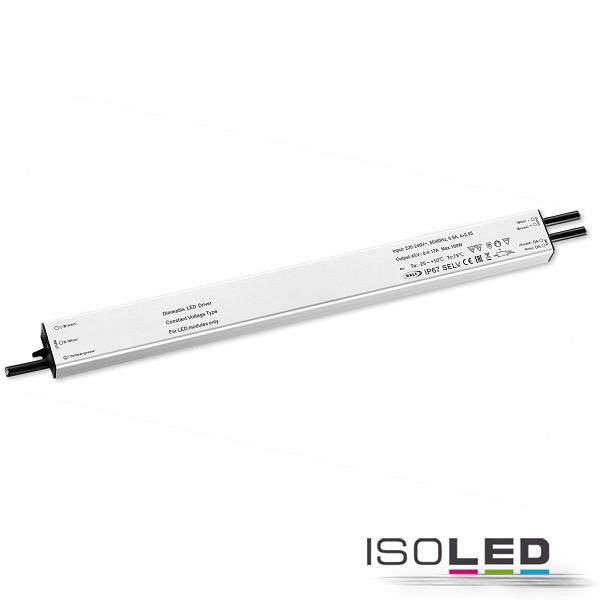 ISOLED LED PWM-Trafo 48V/DC, 0-240W, slim, Push/DALI-2 dimmbar, IP67, SELV, 114945