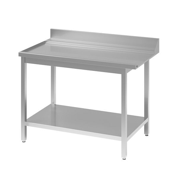 Vaiotec TOPLINE Ablauftisch 700, mit Aufkantung, Anbauseite links L: 1200 mm, 11539