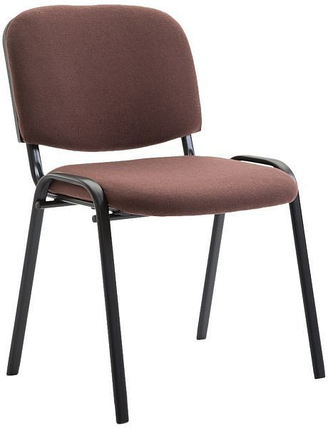 CLP Besucherstuhl Ken V2 Stoff, braun, 152350503, 4251380454747