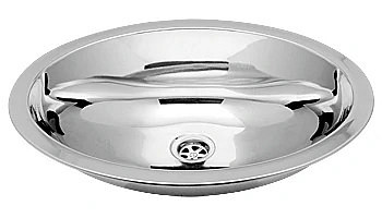 DREILICH Edelstahlverarbeitung Waschbecken Jupiter 510/ Oberfläche innen poliert, 3502180019