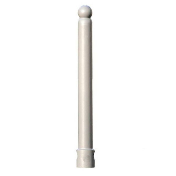 Stein HGS Stilpoller -Aikos-, feststehend/zum Einbetonieren, RAL 9006 weißaluminium, 25045-08