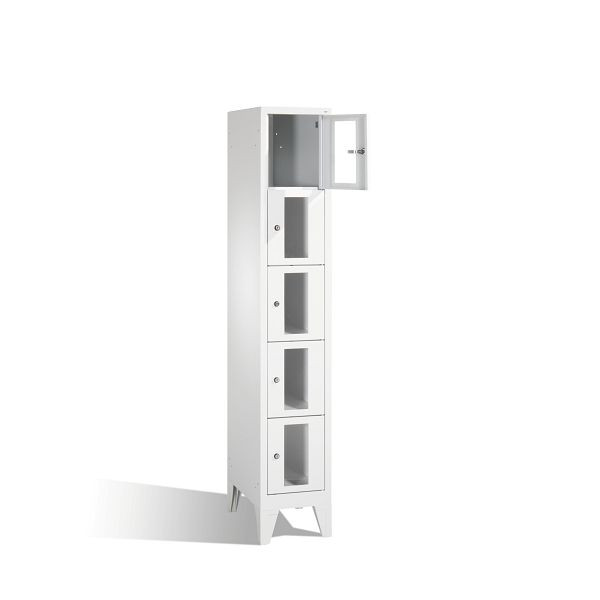 C+P Schließfachschrank Classic, H1850xB320xT500mm, Farbe: Lichtgrau, 8010A105 S10000